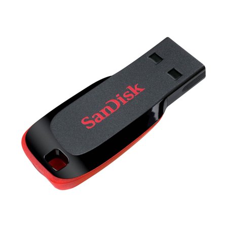 SANDISK - USB-minne SDCZ50-064G-B35 Svart, röd