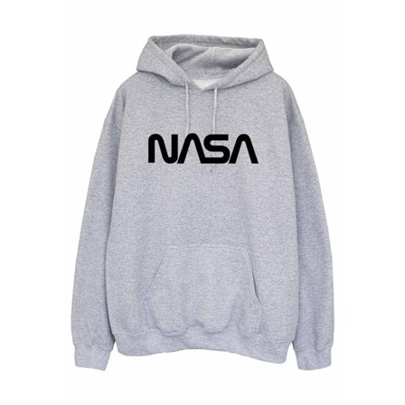 NASA Modern Logo Hoodie L Sports Grey för män