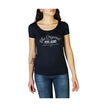 Pepe Jeans Cameron T-Shirt , Blauw , Dames , Maat: S
