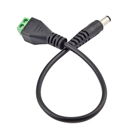 DC5.5x2.1mm virtajohto LED-nauhoille, CCTV-kameralle, aurinkopaneelille, ei vaadi juottamista