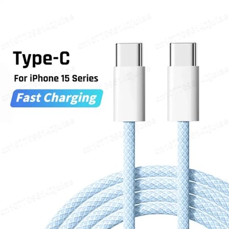 Original PD 60W Snabbladdare 6A USB C till Type C Kabel För Apple iPhone 16 17 Pro MAX Snabbladdning För Samsung S24 Xiaomi Kabel