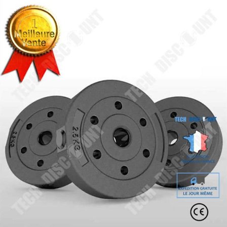 Hantel - TD - 2,5 kg - Svart - Justerbar - Träningsaccessoarer