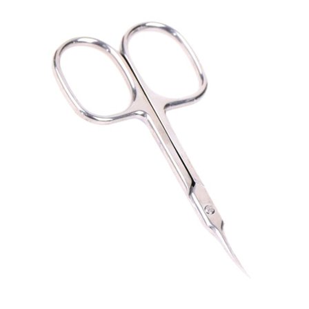 Ekstra fin kutikula saks buet rustfrit stål med præcis spids spids pleje blade