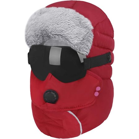 Unisex Herre Dame 4 I 1 Ski Hue Vinter Varm Blød Trapper Trooper Hue Vindtæt Yetsye Vandtæt Yetsye Bomber Hue