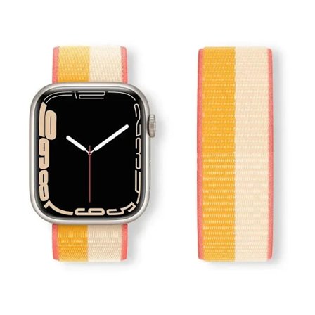 Nylon Loop Armband för Apple Watch band 44mm 40mm 45mm 41mm 46 42mm 49mm 44 45 mm armband iWatch serie 10 9 SE 7 6 5 4 Ultra 2