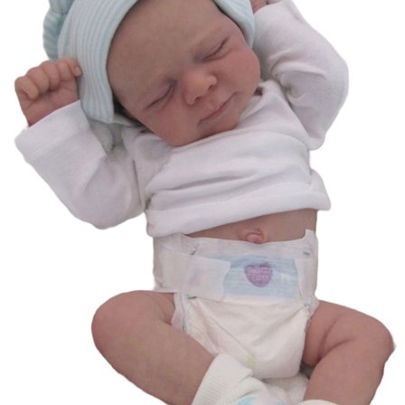 Blød hud genoplivet babydukke stabilt album komponent perfekt til rolleleg