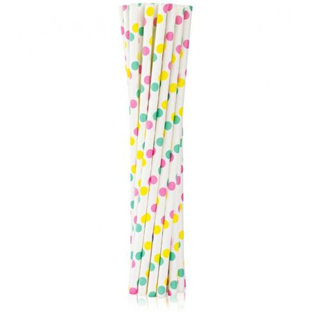 Pilkulliset värikkäät pillit 12 pack