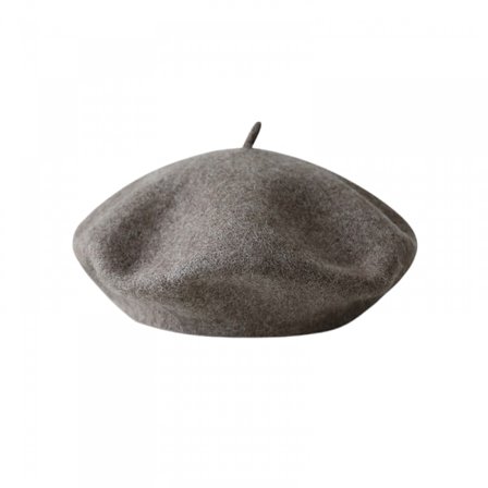 Ullbasker, ensfarget fransk stil vintervarm lue for