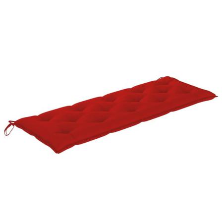 Vidaxl Bänkdyna För Trädgården Röd 150x50x7 Cm Tyg Röd