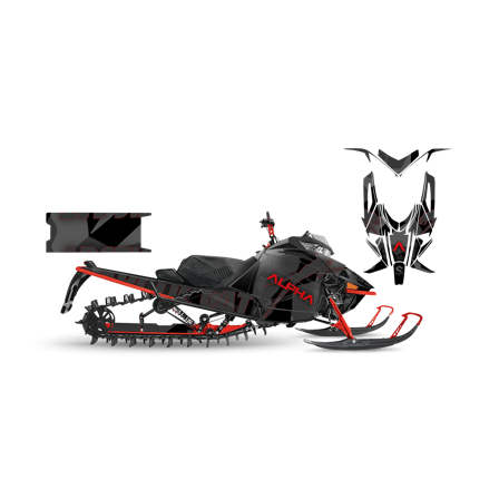 Tarrasarja SweTown Charlie-Punainen - Arctic Cat M8000 Mountain Cat Alpha One 154 2019-2020