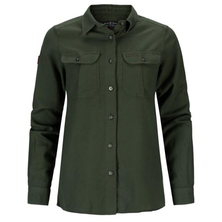 Amundsen Flannel Shirt Womens Olive