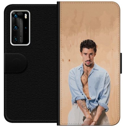 Kompatibelt Lommeboketui til Huawei P40 Pro Bad Bunny Super Bowl-inspirert grafikk med NFL-trofé og San Francisco-bro i sportdesign