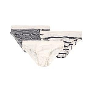 Kids - Petit Bateau 3-Pack White Stripe Panties 4 years - Underwear - 4 years - White
