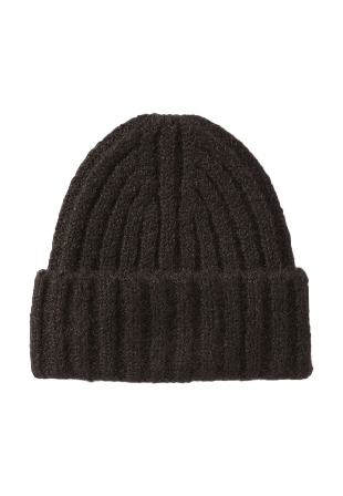 Wera Grovt ribbstickad mössa KATE Mössor & hattar Brun ONESIZE