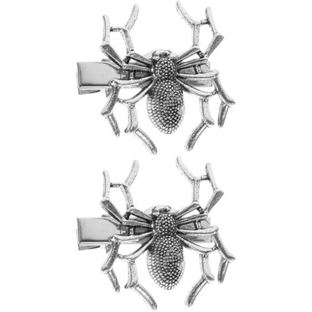 2 stk. mørk edderkop hårklemme hårklemme til kvinder Rhinestone hårklemme børne hårspænder til hår Halloween hårnål