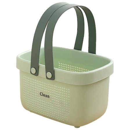 Bärbar Duschkorg Väska Plastförvaringskorg Med Handtag