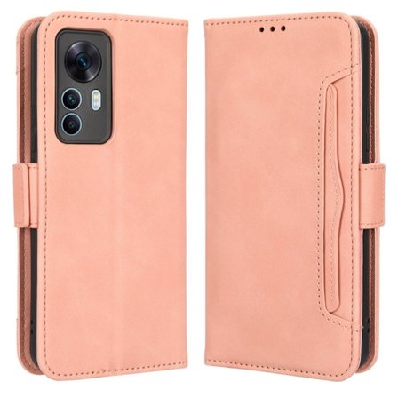 Modernt Xiaomi 12T / Xiaomi 12T Pro / Xiaomi Redmi K50 Ultra fodral med plånbok - Rosa