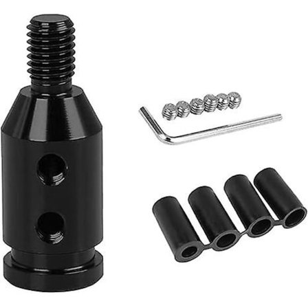 Bil Gearknop Adapter Gevind Konverter Gearstangs Adapter - 121.25 - Sort (To Pak)