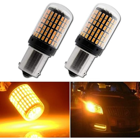 2 kpl Amber 7507 Led-polttimo Ei Hyper Flash 1156 BAU15S PY21W Tu