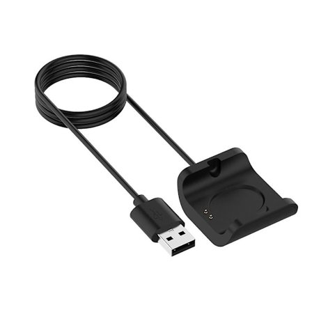 100 cm/39 tommer svart ladekabel for Amazfit Bip S A1916 smartklokke