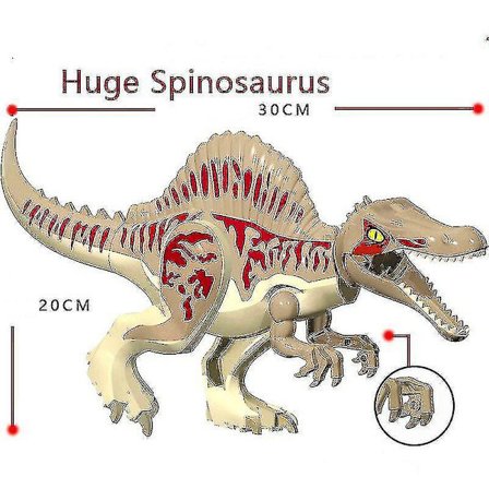 Jurassic Dinosaur World Enorm Spinosaurus Byggeklosser Dyrelker Figurer Barn Julebursdagsgaver_c