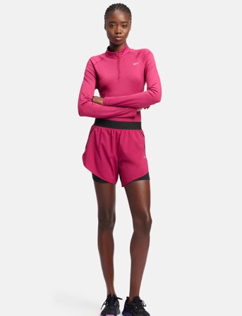 Reebok Performance Running 2 In 1 Short - Pink - XS