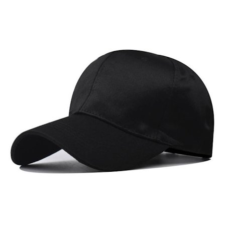 Klassisk baseballcaps i lyse farger, baseballcaps i sateng, svart
