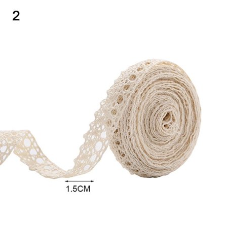 Hæklet blondebånd i bomuld 2 2