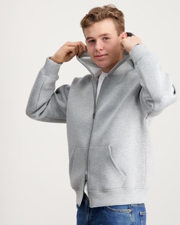 Grunt GRHohen Scuba Zip Hood Szary Bluzy z kapturem Chłopiec - Kids Brand Store