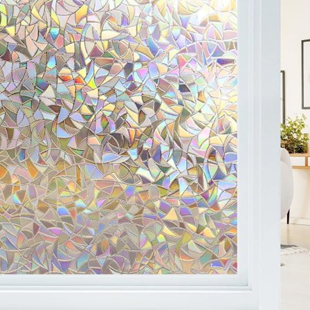 Vindue Privatlivsfilm, Frosted Glas Vinduefilm, Ingen Lim Glasdørsfilm Statisk Klæbning, Solblokerende Ikke-klæbende Vinduesfilm