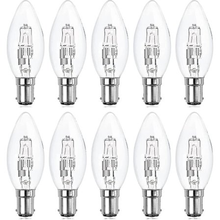 10 kpl B15d halogeenipolttimoita, himmennettävä 42w C35 halogeenivalonlähde 42w B15d Eco halogeenipolttimot B15d valonlähteet pieni bajonetti