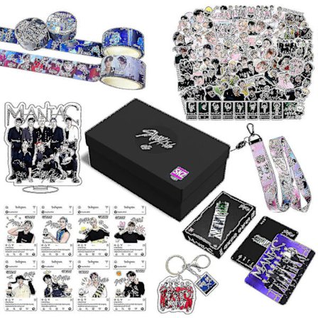 2024 Stray Kids Ny Maxident Box Set Kpop Merchandise Foto Halskæde Nøglering Til Skz Fans
