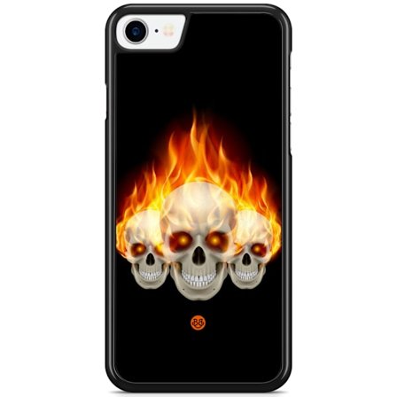 Bjornberry Skal iPhone 8/SE (2020/2022) - Flames Dödskallar