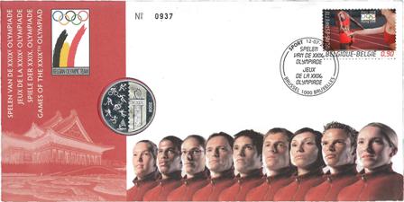 Belgien 2008 - Møntbrev