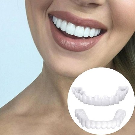 Smile Dental Falska Tänder Skydd Perfekt Leende Fanér Komfort Passform Flex Protes Tänder