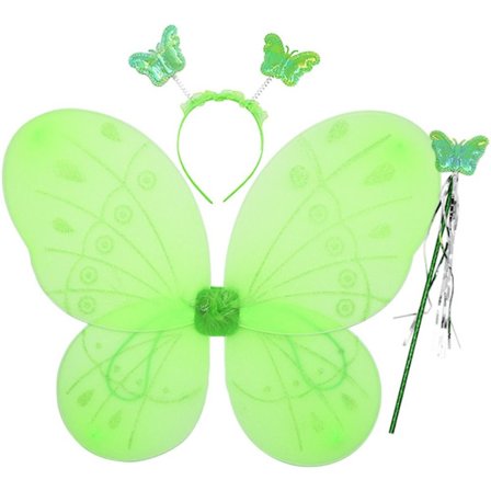 Børne Sommerfugle Pandebånd Vinger Prinsesse Kostumesæt 03 03