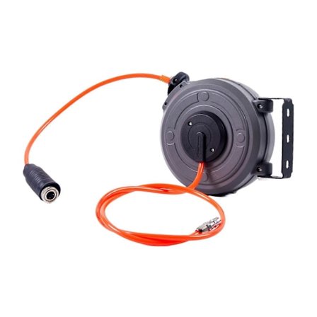 Infällbar Luftslangrulle Roterbar Lufttrumrulle för Bilverkstad Garage