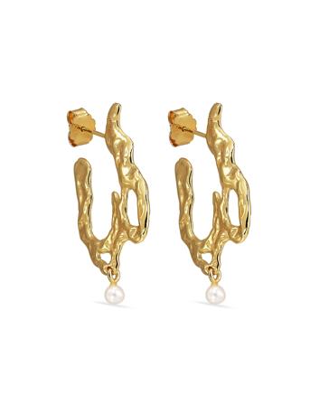 Space Mary Earring Accessories Jewellery Earrings Hoops Gull Jane Koenig*Betinget Tilbud