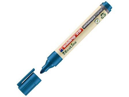 edding Whiteboardpenna 28 Ecoline rund 1,5-3mm blå - Lyreco - Kontorsmaterial - Pennor - Whiteboardpennor - Rund spets
