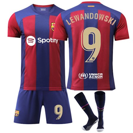 2324 Ny Barcelona fotbollströja nr 9 Lewanda Kit