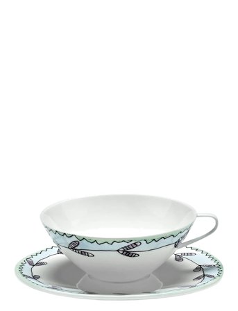 Serax Tea Cup + Saucer Blossom Milk Mf Set/2 - White - 20 CL