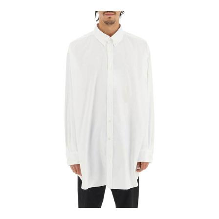 Maison Margiela, Shirts Wit, Heren, Maat:XL,Cotton