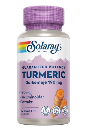 Solaray Turmeric 60 veg kaps, Helse & Madvarer, Kosttilskud, Luftveje
