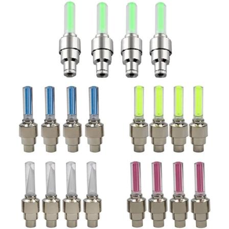 20-pack LED-blinkande däckventilkåpslampor för bilcykel