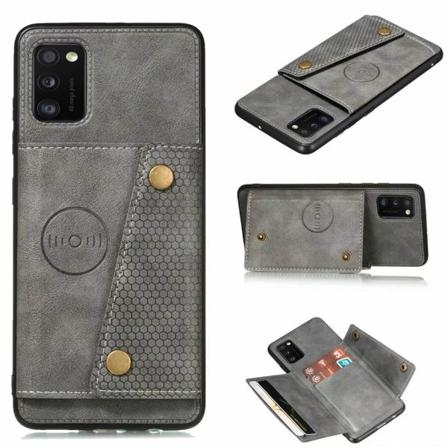 Samsung Galaxy A41 - Skyddsskal med Korthållare Grå