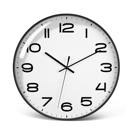 12 tommer lydløs, ikke-tikkende moderne vægur med quartz urværk