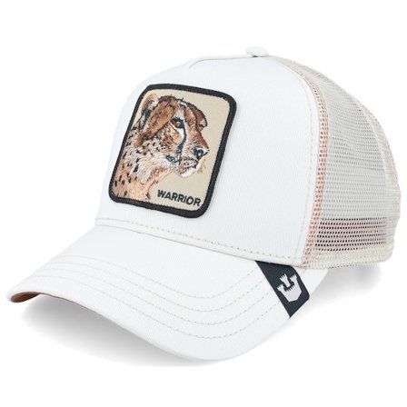 Goorin Bros. - Hvid trucker Kasket - The Warrior Cheetah Core Sport Creme A-Frame Trucker @ Hatstore