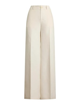 Lauren Ralph Lauren | Linen-Blend Twill Wide-Leg Pant | 46