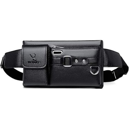 Skuldertaske skuldertaske bæltetaske rygsæk skuldertaske til mænd vintage PU-læder rygsæk forretning