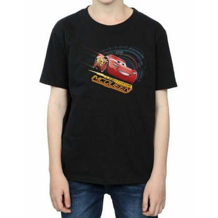 Cars Boys Lightning McQueen Bomull T-shirt 7-8 år Svart